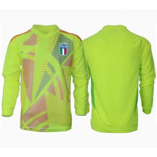 Maglia Calcio Italia Portiere Prima Divisa Europei 2024 Manica Lunga